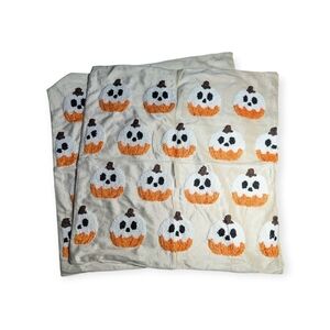 Set of Ghost Pumpkin Pillow Cases-NWOT